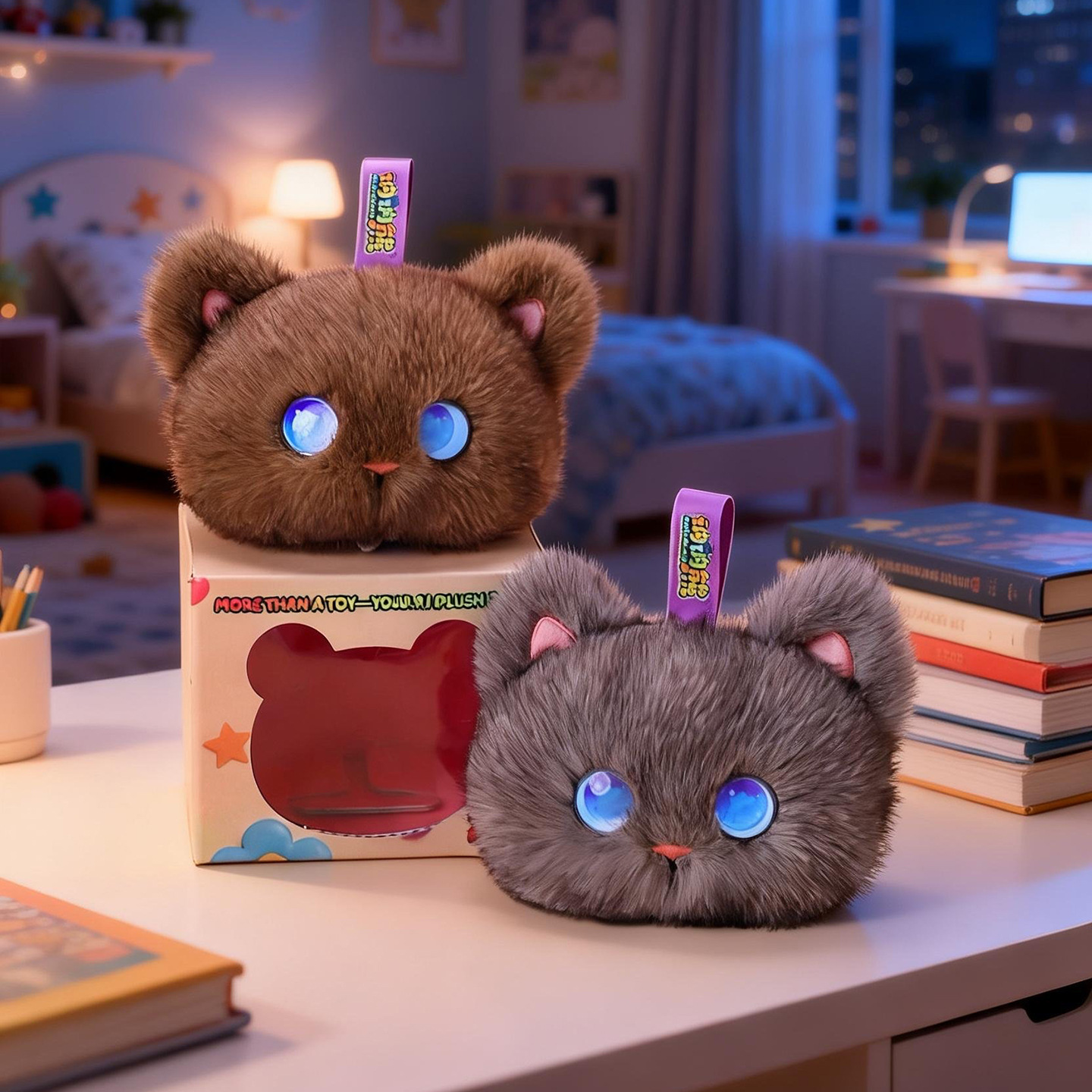 Kid Educational - Brinquedo Interativo de Gato de Pelúcia
