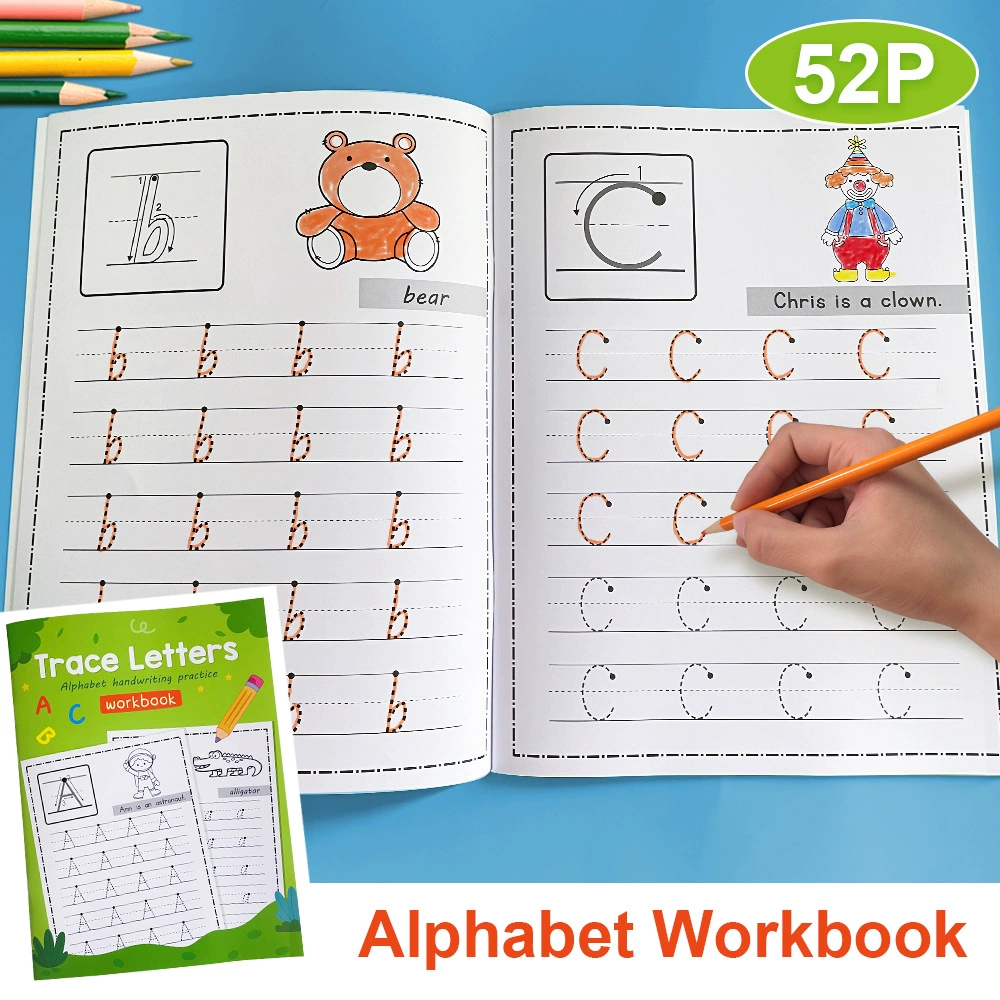 Kids Education Worksheet - Caderno de Exercícios de Traçado para