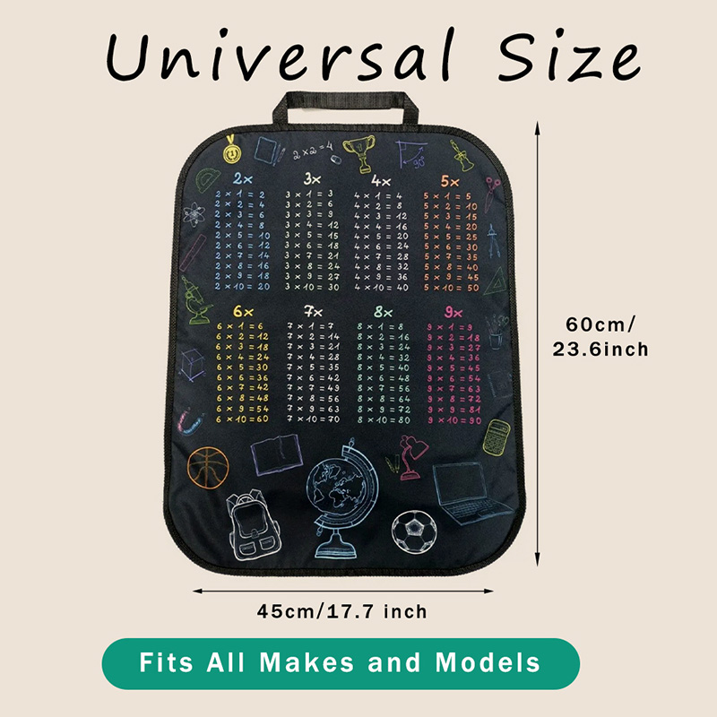 1pc capa de assento de carro i - Multiplication Table Mat avaliação e preço