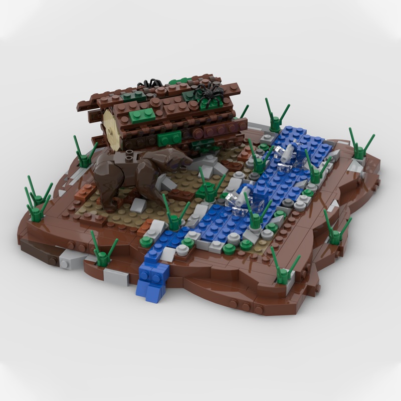 558 pçs moc urso peixe caçador - Kids Hunter Education avaliação e preço