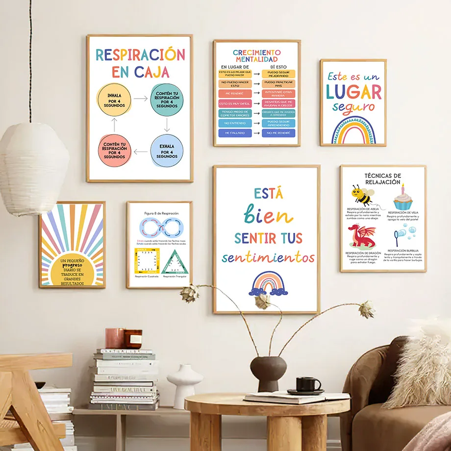Educação espanhola lema arco-í - Kids Education Picture avaliação e preço