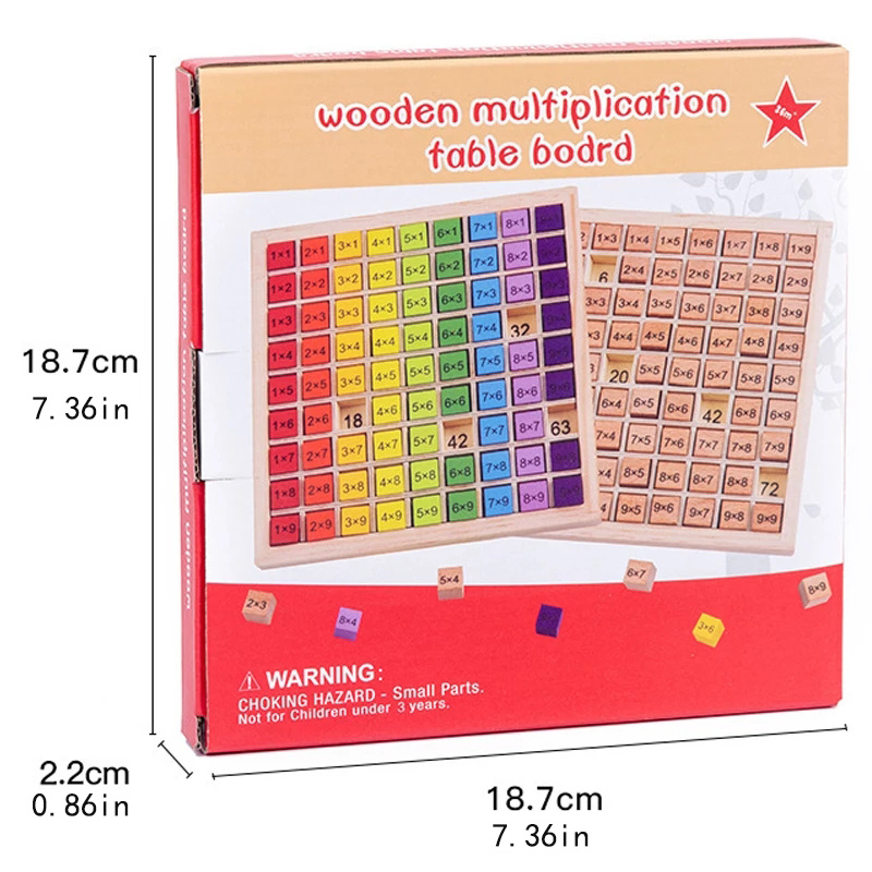 Montessori brinquedos educativ - Multiplication Table Mat avaliação e preço