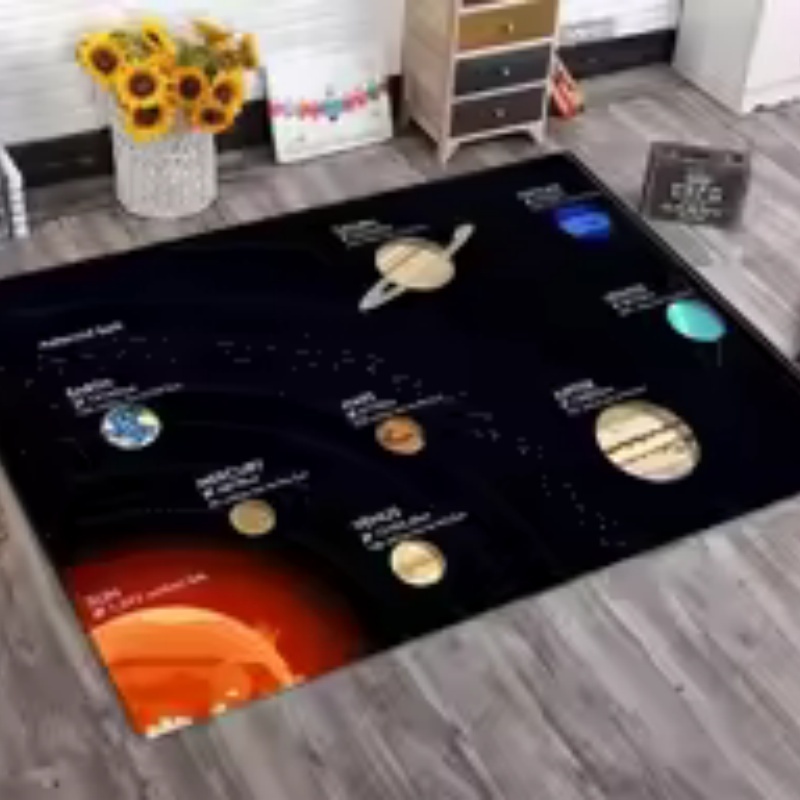 Tapete de feltro grande com et - Kids Education Background avaliação e preço