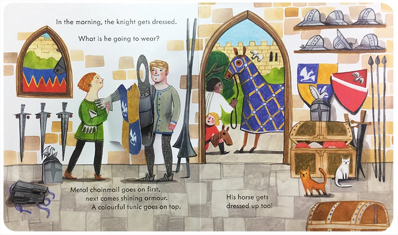 Usborne peep dentro do castelo - Kids Education Picture avaliação e preço
