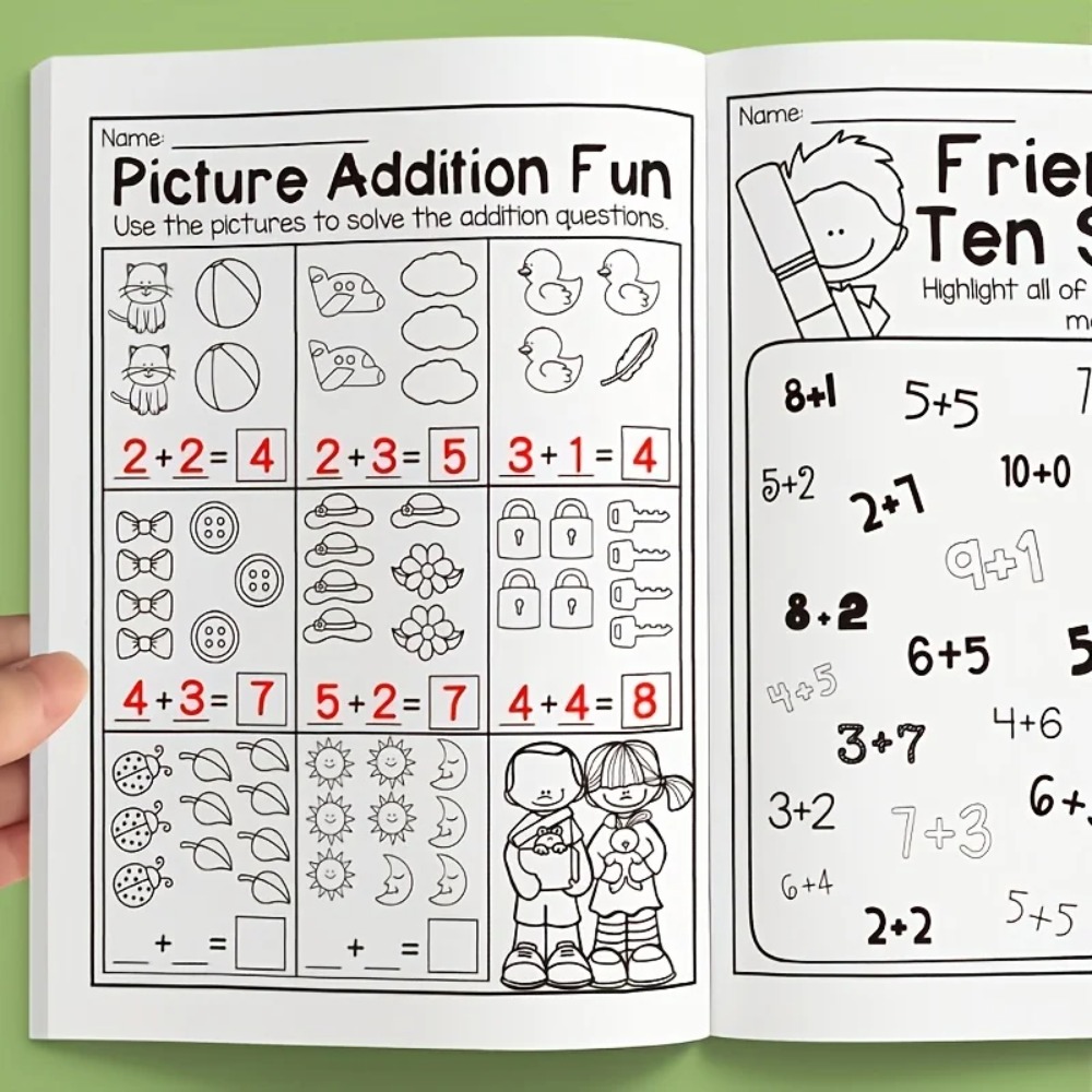 Livro de exercícios de matemát - Kids Education Worksheet avaliação e preço